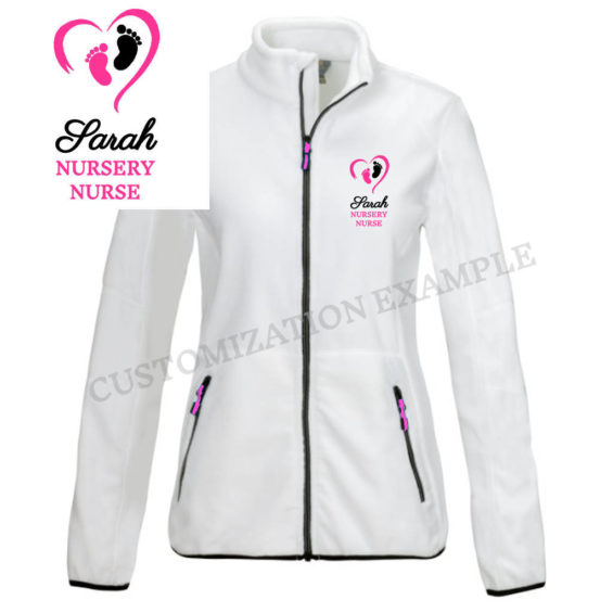 Fleece jacket nursery nurse