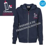 Veste à capuche auxiliaire de puériculture